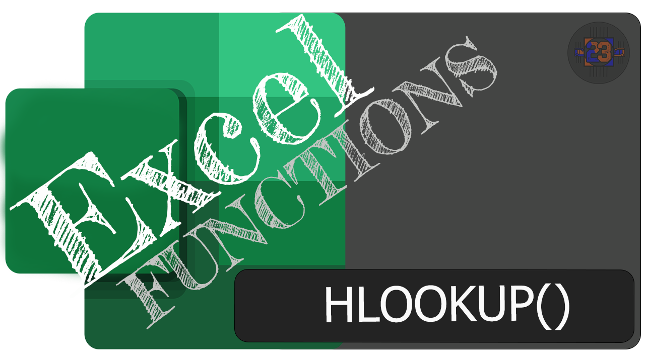 Simulation23 Excel Function hlookup() How To